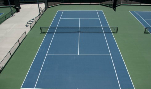 ITF certified tennis court